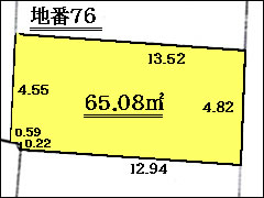 ［1708］用地　高岡市中央町76番