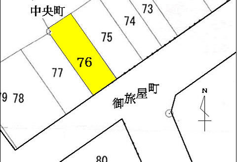 ［1708］用地　高岡市中央町76番