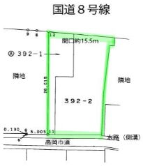 ［1703］用地　高岡市福岡町下蓑新392